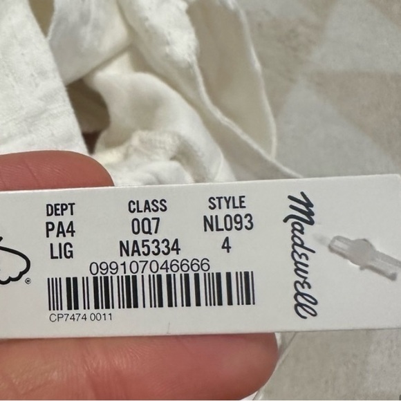 Madewell NWT Modular Sleeveless Romper Size 4 in Color Lighthouse - Picture 8 of 8